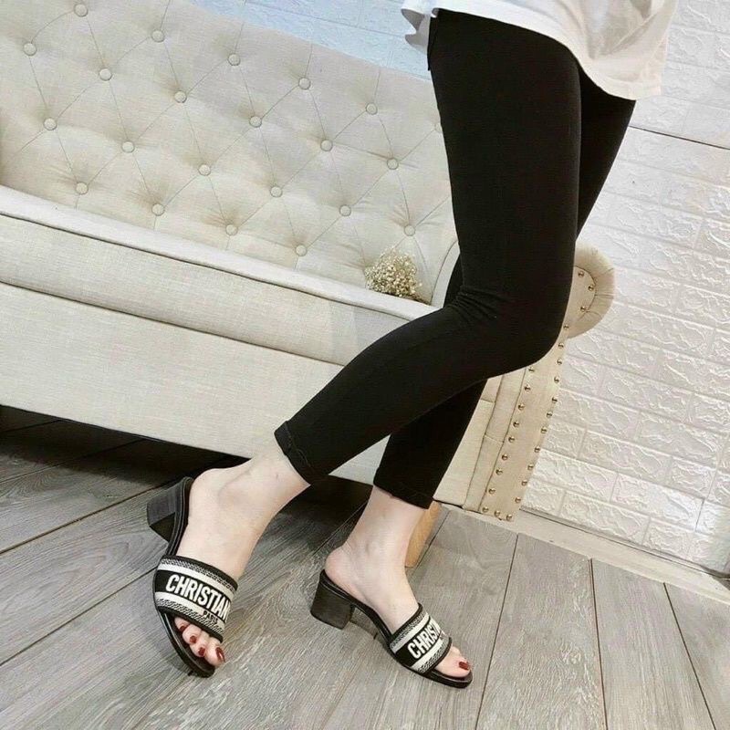 Gót bảng Di.or gót vuông 5p mũi vuônh có big size40-45 kèm ảnh thật phía sau
