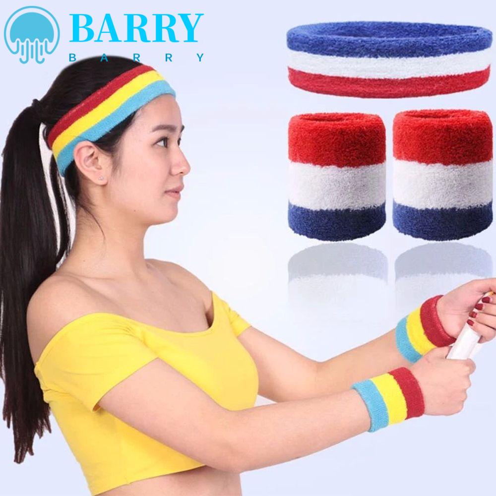 Băng Đô Thể Thao + Băng Đô Bảo Vệ Cổ Tay Cho Nam Nữ