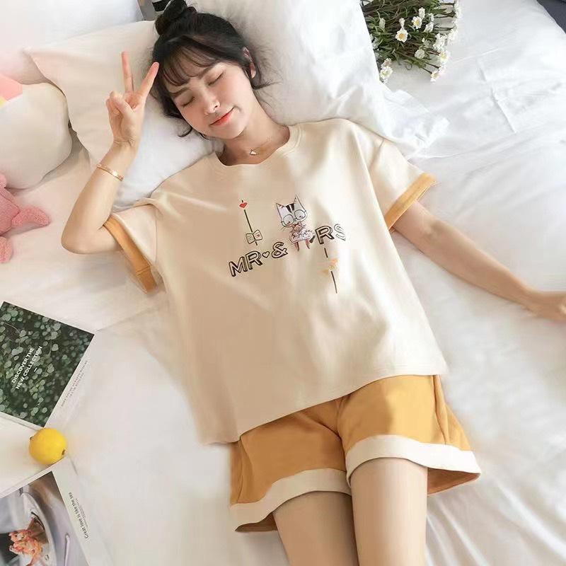 Đồ bộ nữ cotton dễ thương bộ mặc nhà đồ ngủ