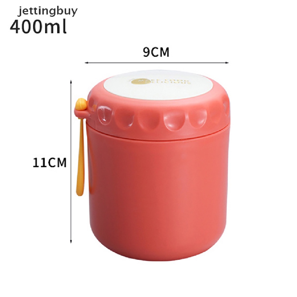 Hộp Đựng Cơm Trưa Giữ Nhiệt Bằng Thép Không Gỉ 400ml Kèm Muỗng QDD