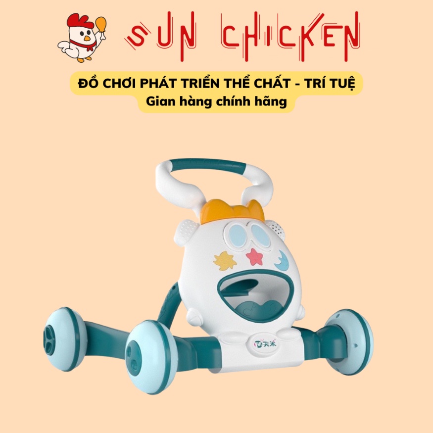 Xe đẩy tập đi cho bé chống lật đa năng có trò chơi, có nhạc