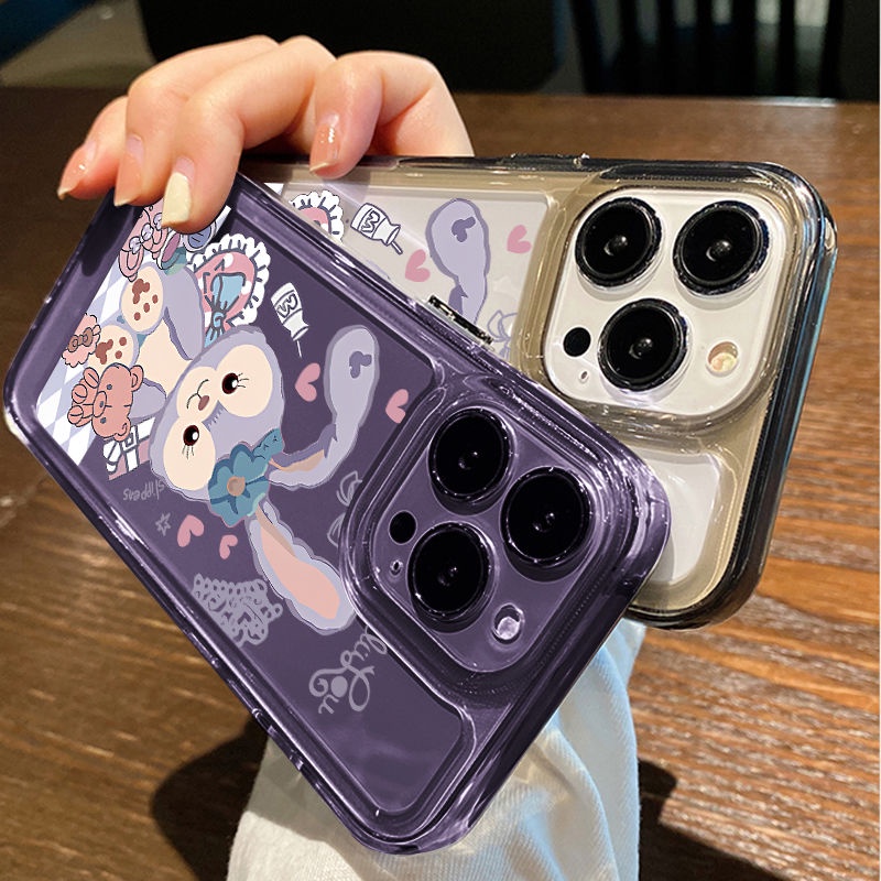 Ốp Điện Thoại Silicone TPU Mềm Trong Suốt Chống Sốc In Hình Thỏ Cho IPhone 14 13 Pro Max 12 11 Pro XS Max XR X 8 7 6S Plus