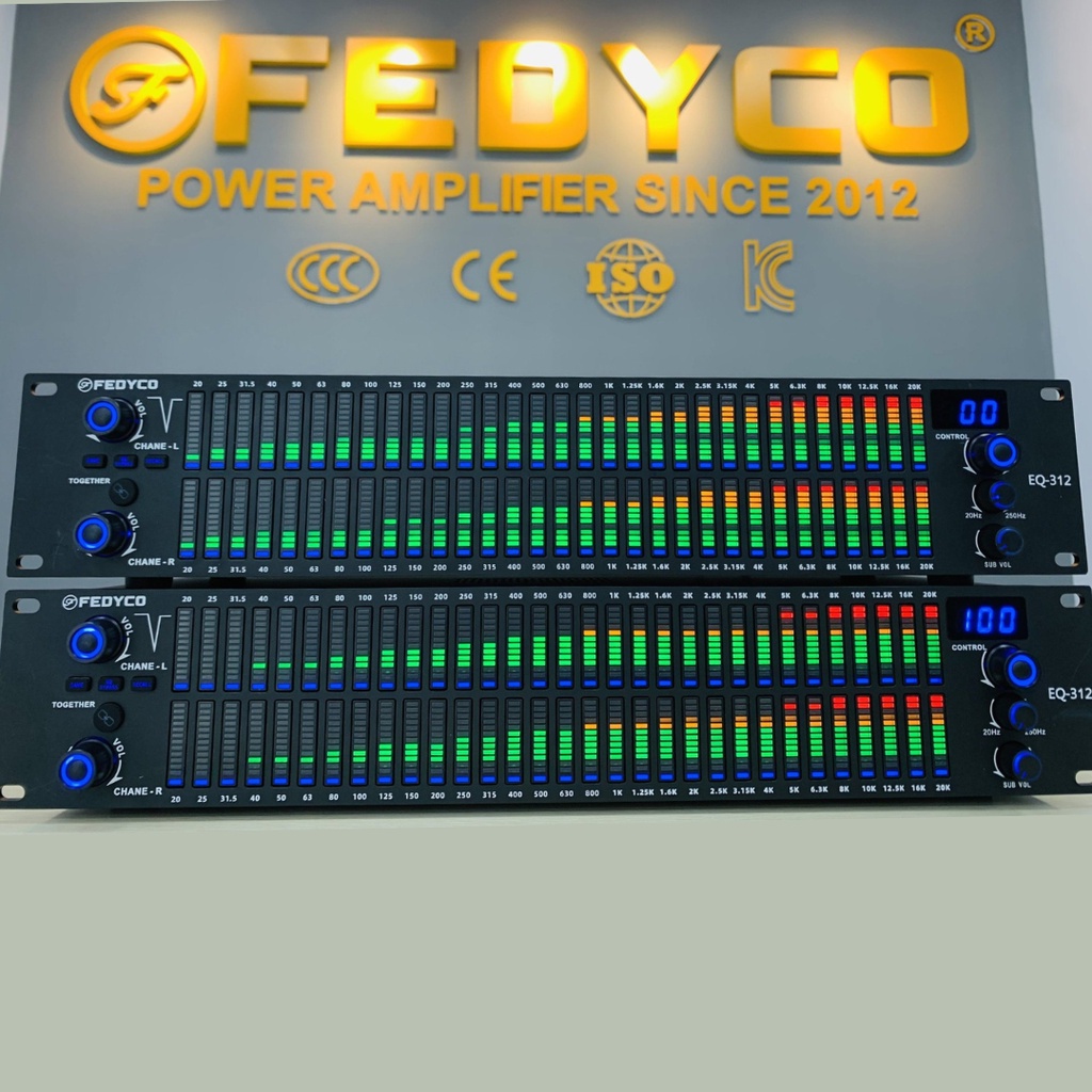 Lọc xì số equalizer Fedyco EQ312 62 dải tần