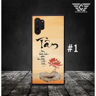 Ốp lưng SAMSUNG NOTE 10 - NOTE 10 PLUS Thư pháp bằng kính