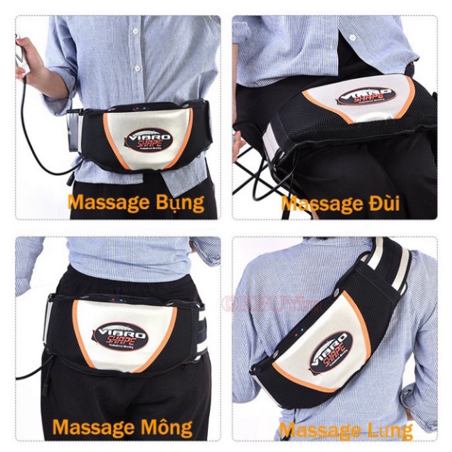 Đai rung massage giảm mỡ bụng - máy massage giảm mỡ toàn thân  nóng - ảnh sản phẩm 2
