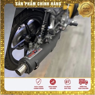 Pô uma v4 luôn cổ gắn xe wave dream sirius cub sym