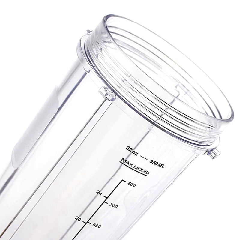Cốc Và Nắp Đầu Phun 32OZ Cho Máy Ép Nước Trái Cây Ninja BL480 / BL490 / BL640 / BL680 Auto IQ Series