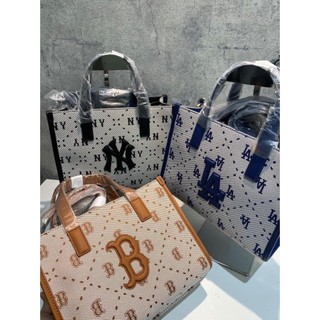 Túi Tote MLB Canvas Mini Monogram Diamond unisex bản 2023