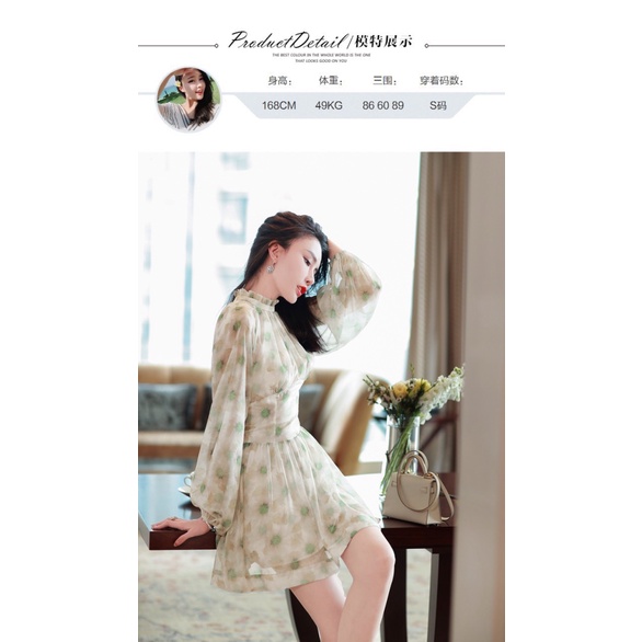 (HCM) ĐẦM VOAN HOA TIỂU THƯ SANG CHẢNH  - THANH LỊCH , SANG TRỌNG CHO CÁC NÀNG KME FASHION