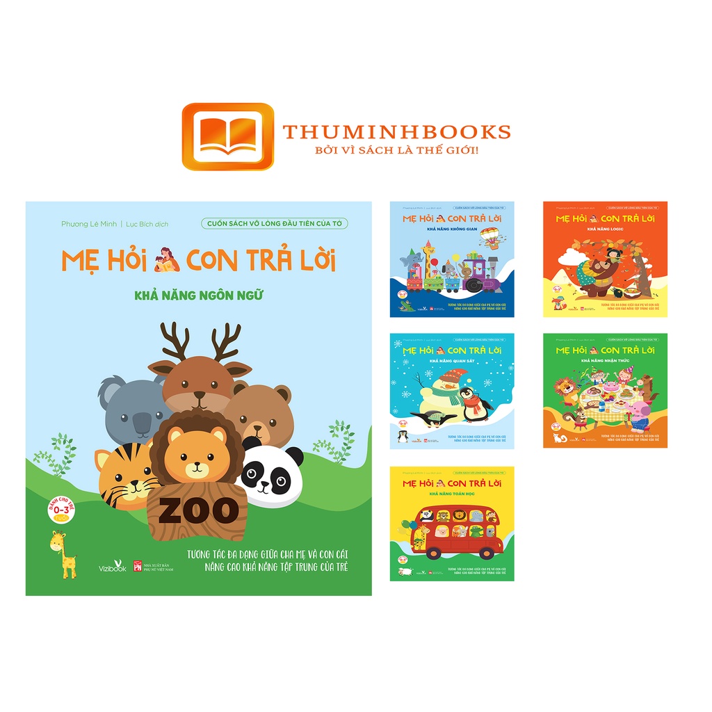Sách - Cuốn Sách Vỡ Lòng Đầu Tiên Của Tớ - Mẹ Hỏi Con Trả Lời - 6 cuốn Vizi - Phương Lê Minh - Lục Bích