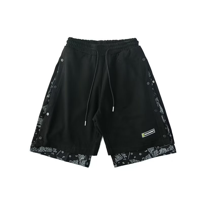Quần Short Thể Thao Giả Hai Lớp Họa Tiết Hoa Thời Trang Cho Nam Size S-3XL