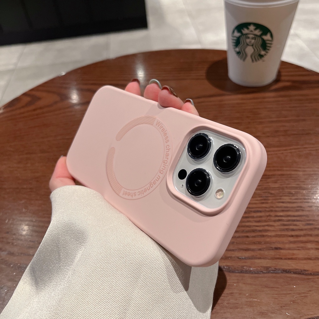 Ốp Điện Thoại iPhone 14 Pro Max 14 Plus ốp lưng iphone 13 12 Pro Max ốp 14 pm 13 12 promax Silicon Dẻo Có Nam Châm Hít Chống Sốc Cho