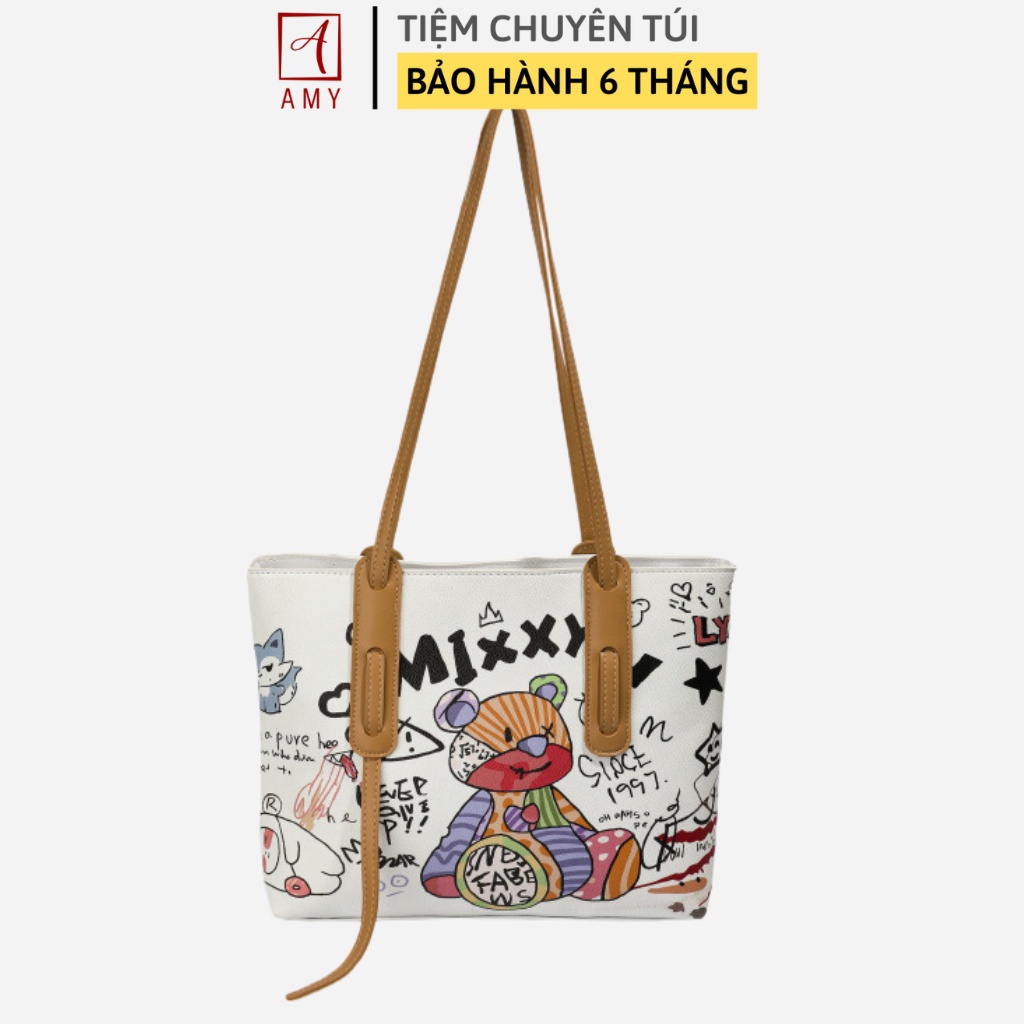 Túi xách nữ hình gấu trend ngộ nghĩnh thời trang Hàn Quốc cao cấp đi học đi làm đi chơi, túi công sở TX33798 Amy Store