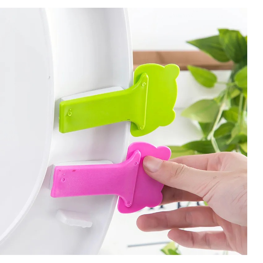 Que kẹp nắp bồn cầu, miếng dán lật nắp bồn cầu thiết kế hình thú màu sắc vui tươi thích hợp cho các bé khi đi vệ sinh