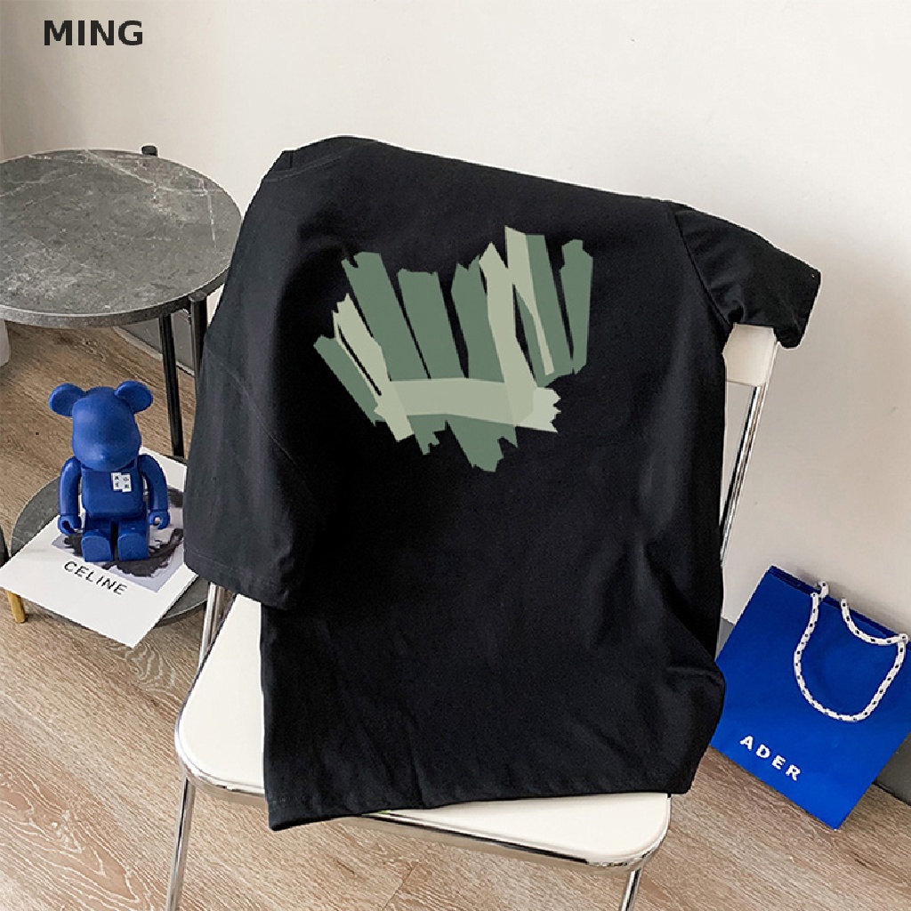 Áo Thun Nữ Tay Ngắn Dáng Rộng Có In Hình Trái Tim Thời Trang Cá Tính