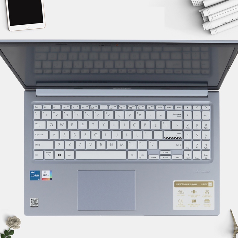 Vỏ Bọc Bàn Phím laptop 166 Phím Cho 166" Ốp Điện Thoại Thời Trang Cho ASUS Vivobook Pro 16X M7600 M7600Q N7600 N7600Z 15.6" Ốp Điện Thoại Thời Trang Cho Vivobook Pro 15 M3500 K3500 M6500 K571GT