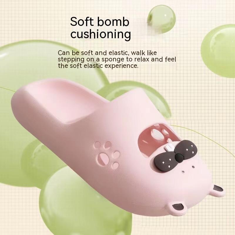 Dép Đi Trong Nhà Nhẹ Nhàng Đế Mềm Họa Tiết Hoạt Hình Dễ Thương Cho Nữ