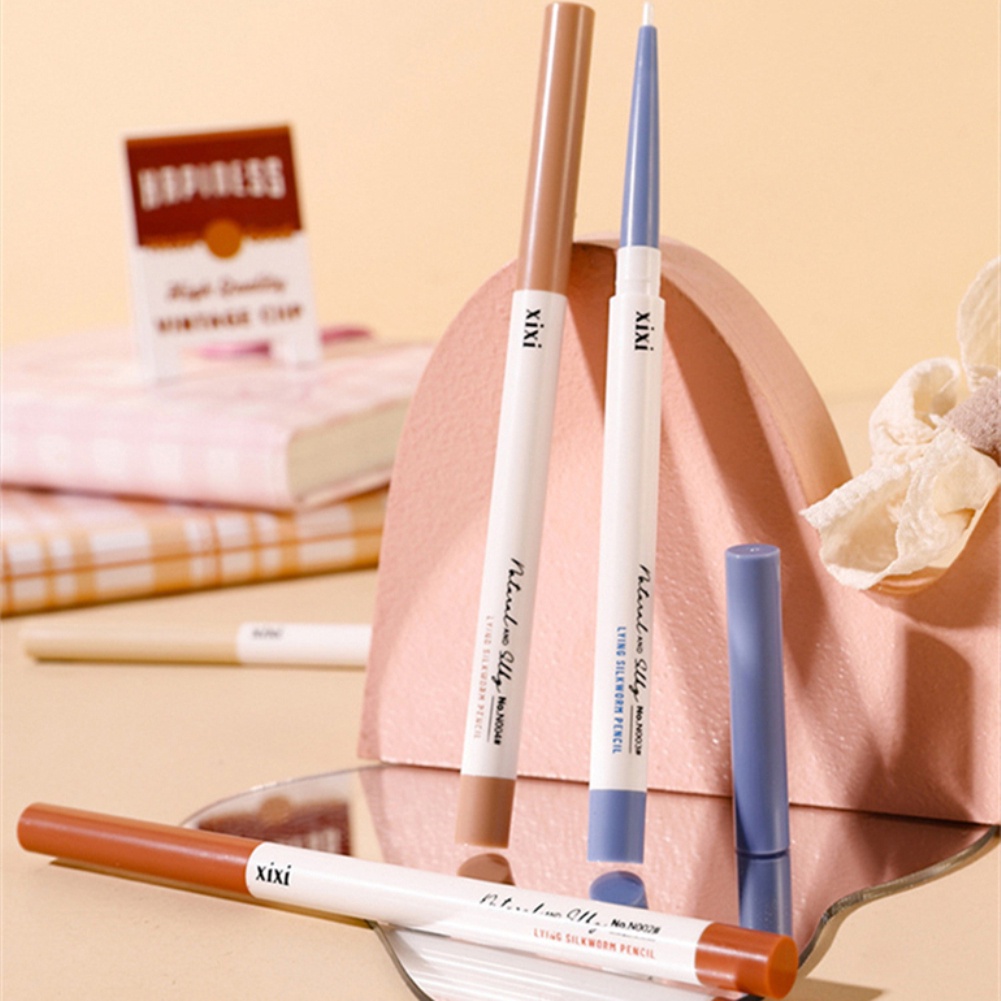 Có Hàng Xixi Bút Tằm Nằm Màu Ngọc Trai Bút Có Độ Bóng Cao Bút Kẻ Mắt Sáng Màu Hồng Nude Màu Bạc Sáng Thanh Toán Khi Nhận Hàng