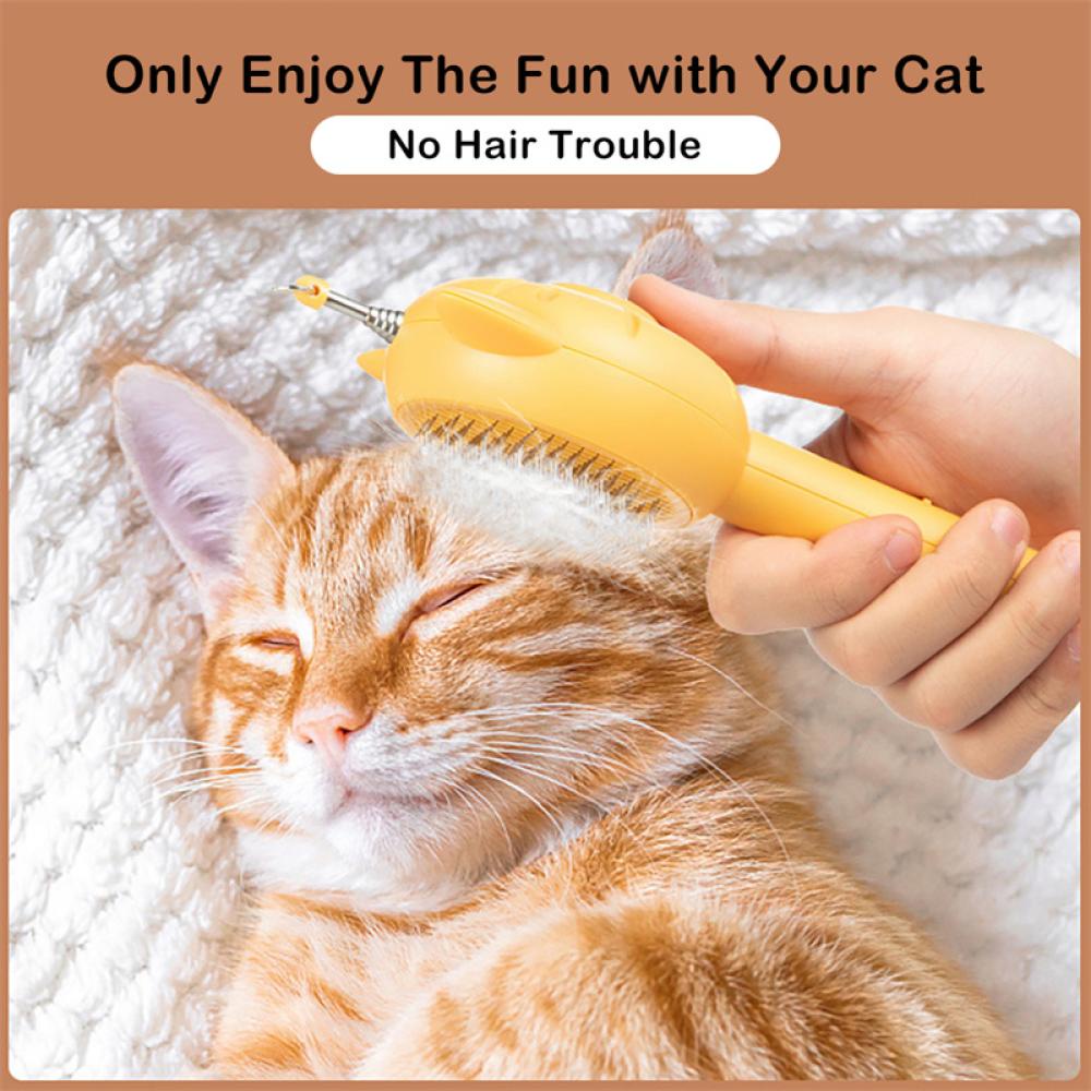 Lược Chải Lông 3 Trong 1 Ánh Laser Đỏ Dành Cho Thú Cưng Chó Mèo P7S6