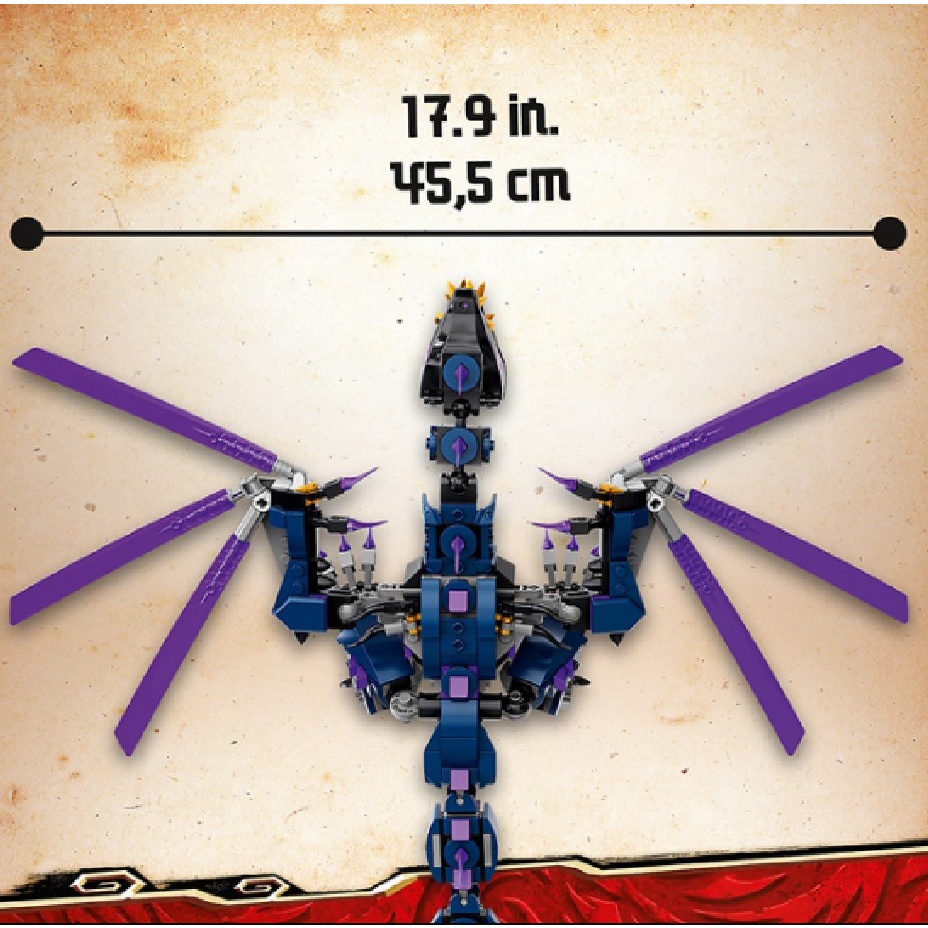 Đồ chơi lắp ráp n.injago rồng đen của chúa tể giúp bé rèn luyện đam mê sáng tạo thông minh 11657 B.ELA-LARI