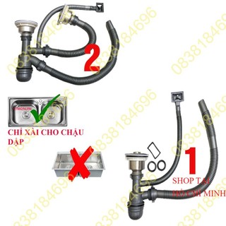 Bộ Xả Bồn Rửa Chén Đôi ,Xi Phông Xả Chậu Rửa Chén đôi, đơn NK09