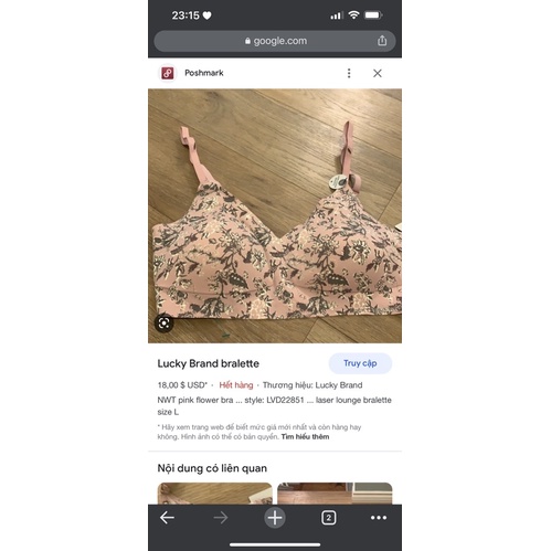 Áo Bralette Lucky Brand XK