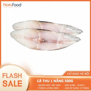 Cá Thu 1 Nắng Phơi Khô Nguyên Chất Thượng Hạng Túi 500G - Hải Sản Cao Cấp NatuFood [Chỉ Giao HN]