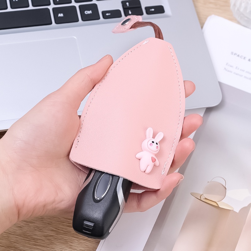 Túi Da PU Đựng Chìa Khóa Xe Hơi Họa Tiết Hoạt Hình Dễ Thương Sáng Tạo