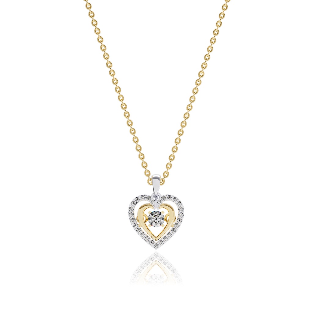 Mặt Dây Chuyền Vàng 14k Dancing Heart MDMAMD659 Huy Thanh Jewelry