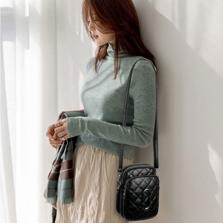 Túi Đeo Chéo Nhỏ Thêu Đường Chỉ Thời Trang Mới 2023 Dành Cho Bạn Nữ