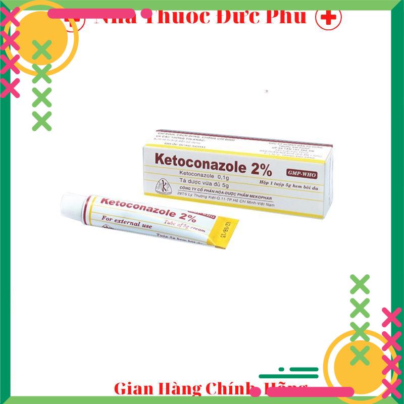 Kem bôi da ketoconazole 2% nấm ngứa, lang ben, mẩn đỏ X