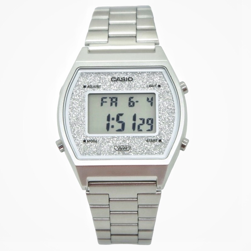 Đồng Hồ Casio Điện Tử B640WDG-7DF 🌟 ғʀᴇᴇ sʜɪᴘ 🌟 Dây Kim Loại Mạ Bạc - Mặt Đồng Hồ Thiết Kế Lấp Lánh 🔥 Hàng Chính Hãng 🔥