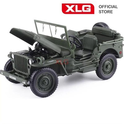 Mô hình xe Jeep quân sự Army Chariot Hummer USA tỷ lệ 1:18 XLG