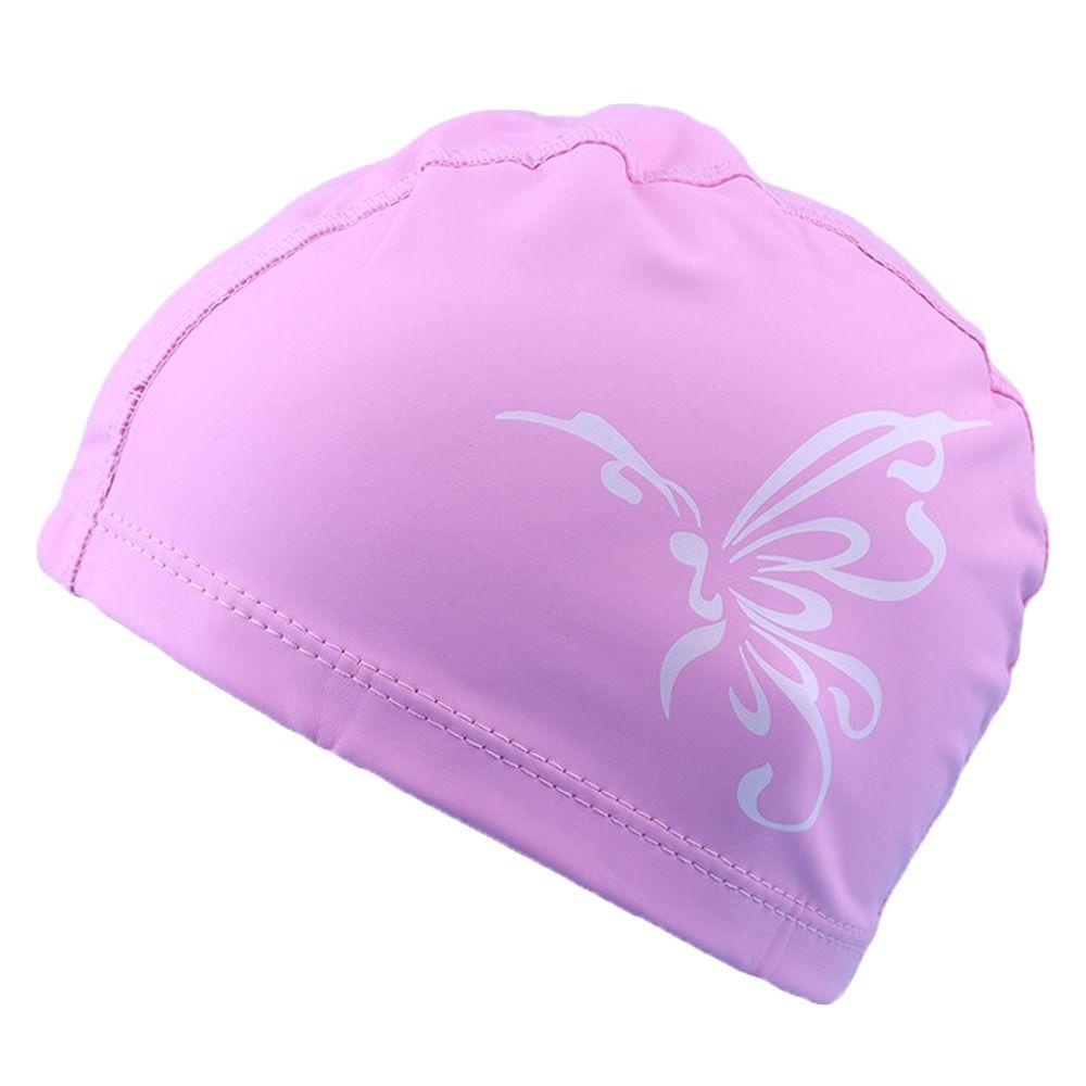 MUVAKO Mũ Bơi Da PU Co Giãn Xếp Ly Free size