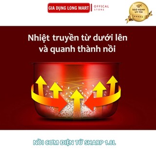 Nồi cơm điện tử Sharp 1,8L KS-ZT18