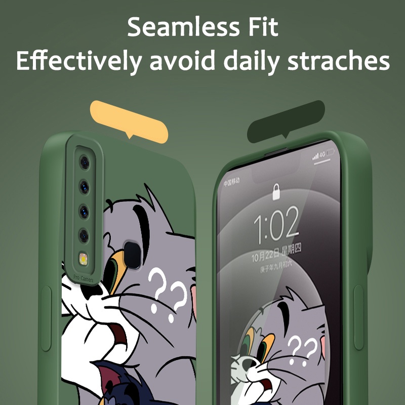 Ốp Điện Thoại Silicone Mềm Chống Sốc In Hình Mắt Thiên Thần / Mèo Hoạt Hình Cho Samsung Galaxy A9 2018
