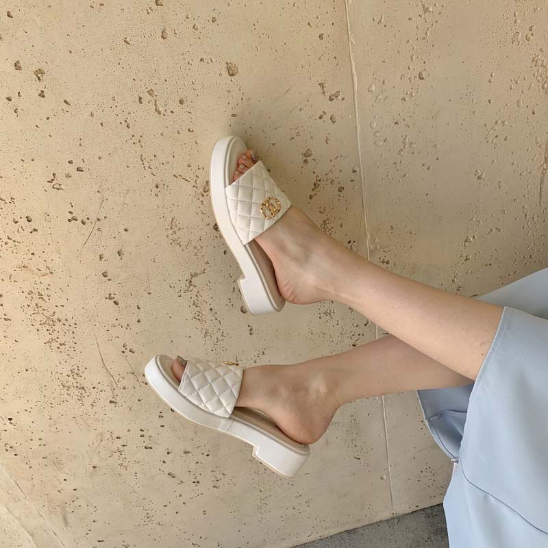 Sandal Mùa Hè Gót Thấp Phong Cách Thời Trang Pháp Mới 2023 Dành Cho Nữ