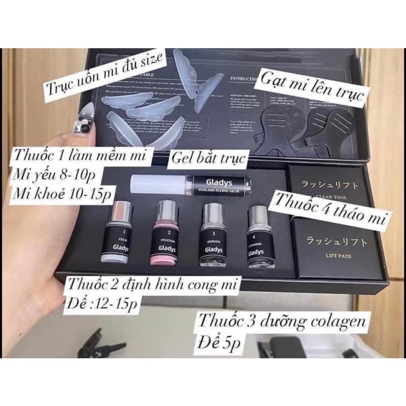 Set Uốn Mi Nhật Gladys (HÀNG CHÍNH HÃNG)