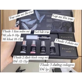 Set uốn mi nhật gladys