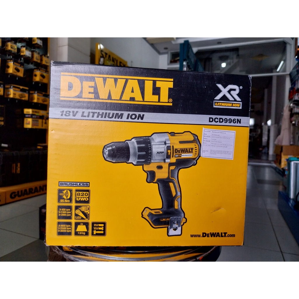 Máy khoan pin động lực DEWALT DCD996N-KR ( 18V ) body (Máy)