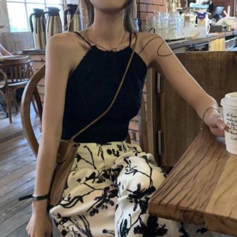 Áo Dệt Kim Hai Dây Màu Trơn Thời Trang Mùa Hè Quyến Rũ