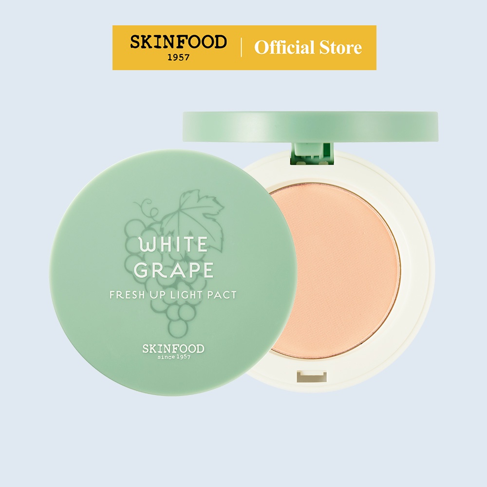 [SKINFOOD] nho xanh tươi mới hiệp ước ánh sáng 12g / nhẹ be / tự nhiên be / bờ biển be / White Grape Fresh Up Light Pact