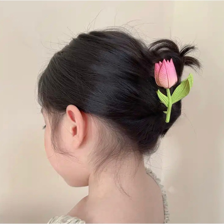 Bonbonstore Kẹp tóc hình hoa ly cute đáng yêu dễ thương xinh xắn hàn quốc cho bé gái