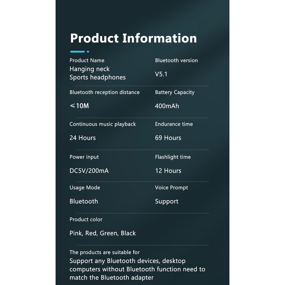 Tai Nghe Bluetooth 5.1 Không Dây Âm Thanh HiFi Có Đèn LED Hỗ Trợ Thẻ Nhớ TF