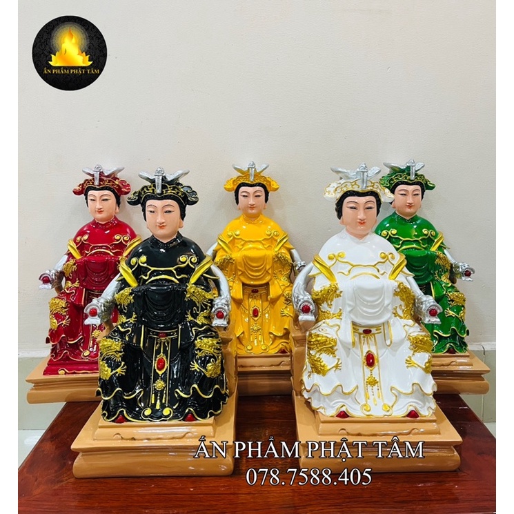 BỘ TƯỢNG NGŨ HÀNH NƯƠNG NƯƠNG CAO 30CM