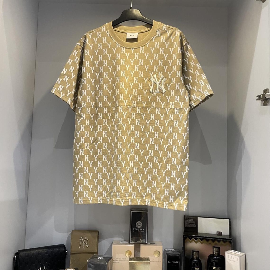 Áo Thun MLB_Monogram All Over Over Fit Short Sleeve Brown 15713