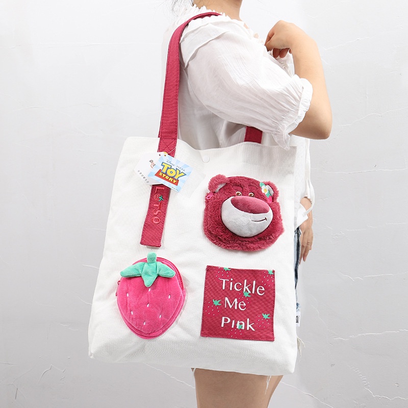 Ba Lô Vải Đi Học 38 X 34 In Hình Gấu Pooh / Winnie Dễ Thương