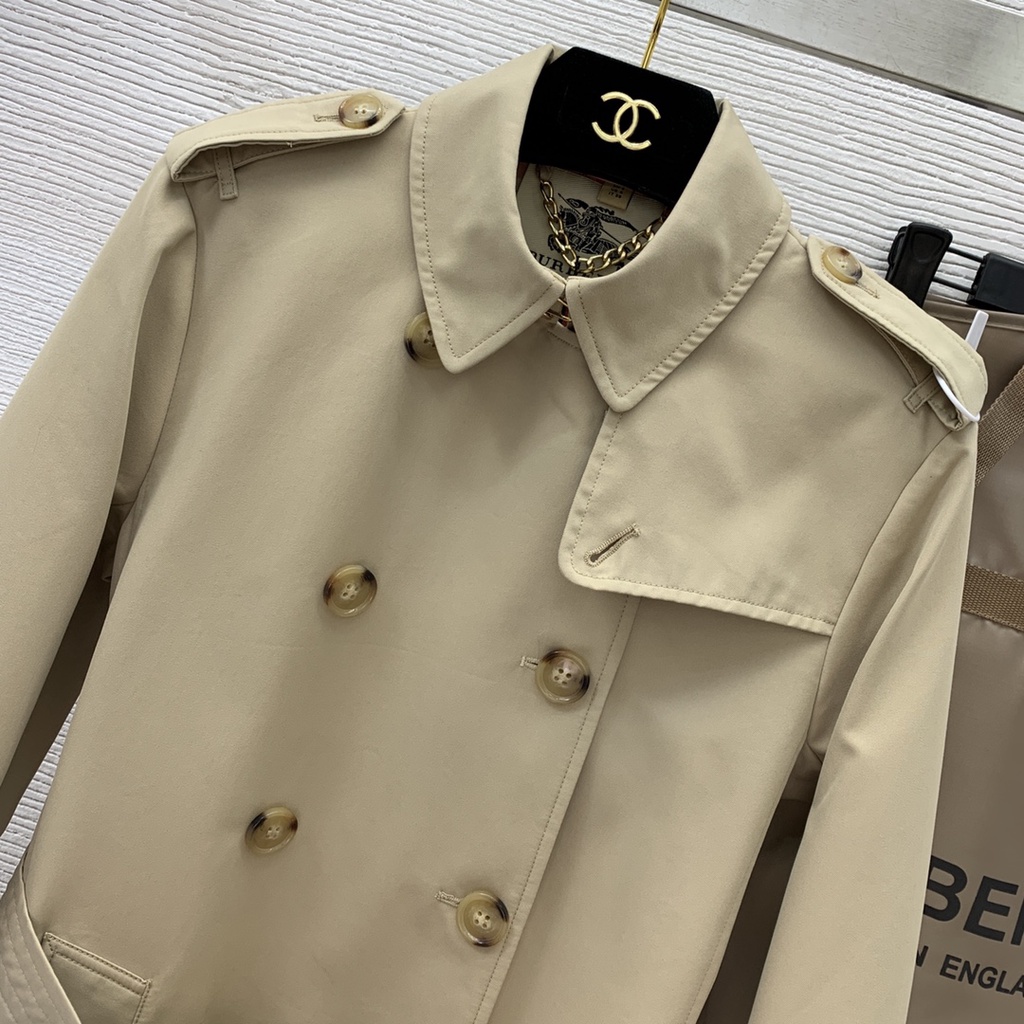 Áo khoác măng tô thời trang cao cấp Burberry BBR phong cách thanh lịch, thời thượng