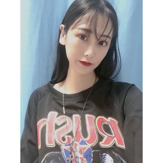 ORDER Set áo thun mỏng RUSH & quần ống rộng thắt  gấu