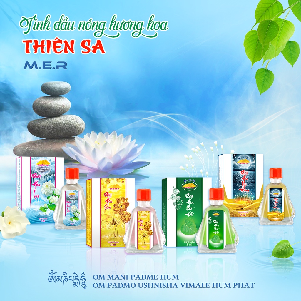 Tinh dầu nóng thảo dược Thiên Sa hương nước hoa - chai 3ml và 7ml